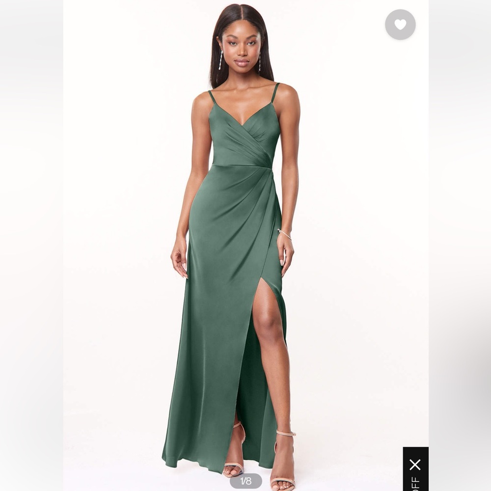 Azazie Bridesmaid Dress Eucalyptus A4